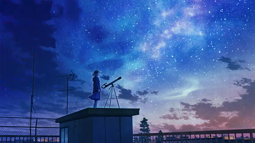 4k插画壁纸-星空 - 桌面-免费下载「哲风壁纸」