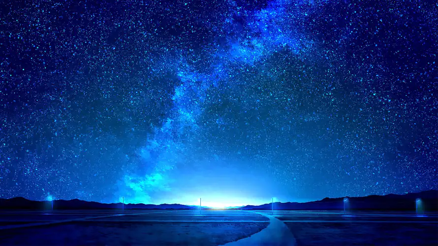4k插画壁纸-星空 - 桌面-免费下载「哲风壁纸」