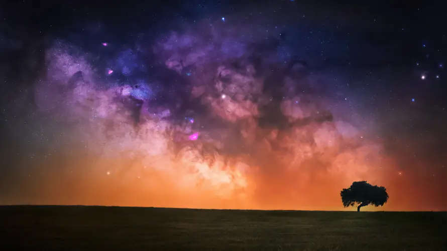 4k插画壁纸-星空 - 桌面-免费下载「哲风壁纸」