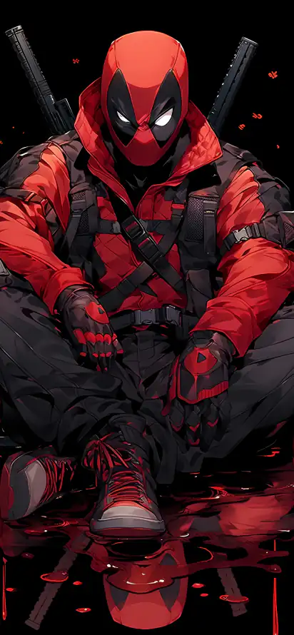 4k插画壁纸 - 死侍 - 手机壁纸 - wallpaper「哲风壁纸」