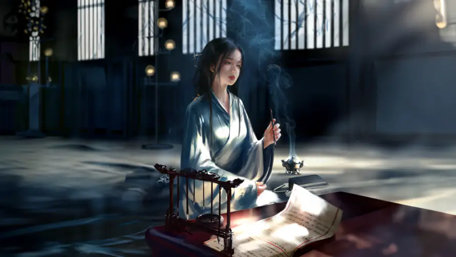 2k鬼刀壁纸-WLOP - 桌面-免费下载「哲风壁纸」