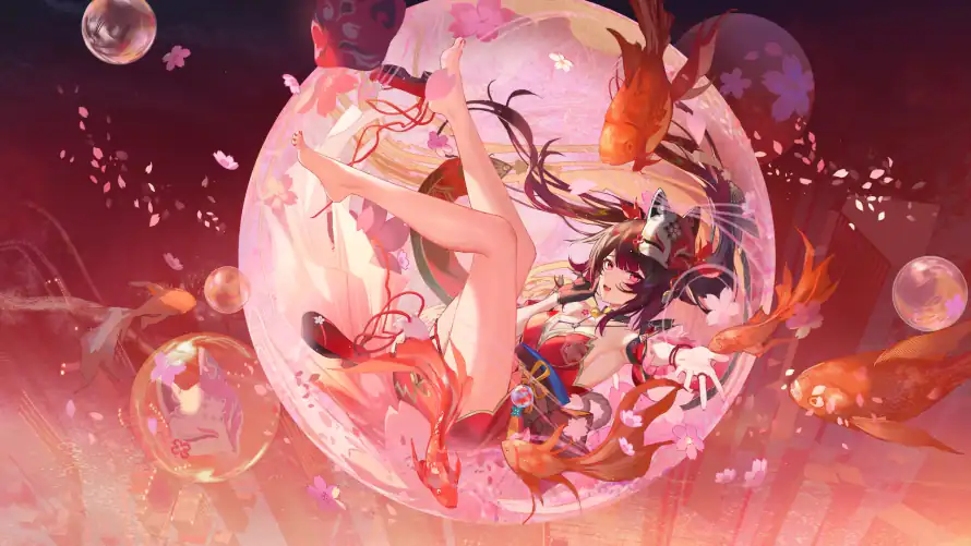 2k玉足壁纸-游戏美女 - 红色系女孩-星穹铁道花火「哲风壁纸」