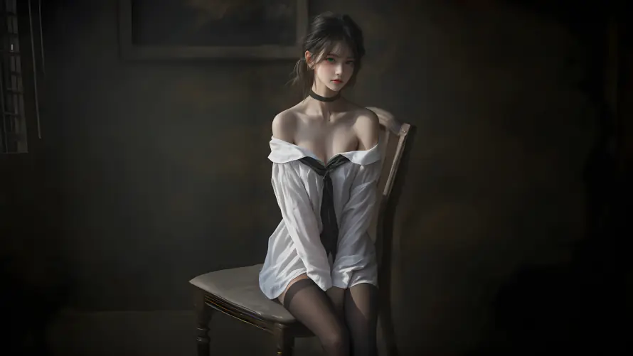 4k写真系列壁纸-黑丝动漫美女 - 桌面-免费下载「哲风壁纸」