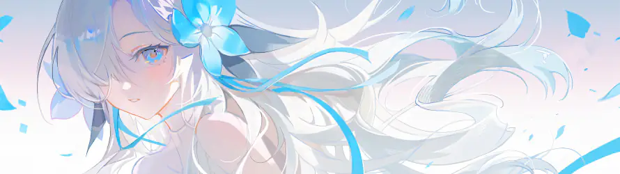 4k鱼屏壁纸 - 白 - 蓝 - wallpaper「哲风壁纸」
