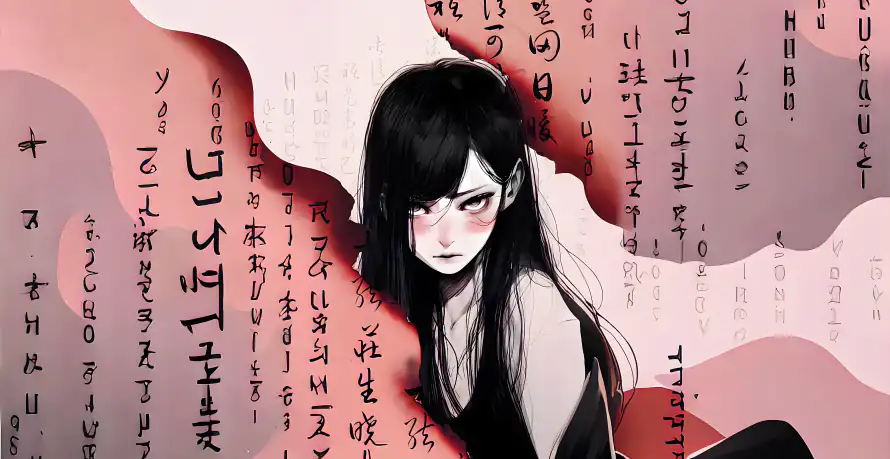 6k少女壁纸-字体背景 - 桌面-免费下载「哲风壁纸」