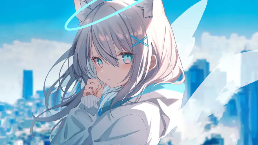 4k少女壁纸-猫耳 - 桌面-免费下载「哲风壁纸」