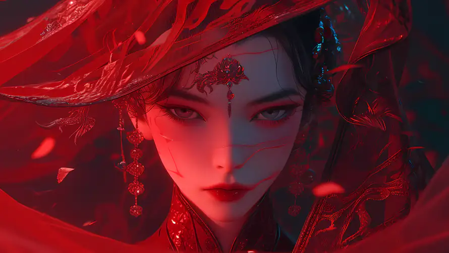 4k纸嫁衣壁纸-纸新娘 - 桌面-免费下载「哲风壁纸」