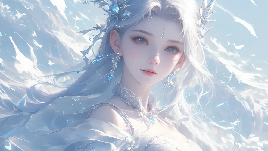 4k插画壁纸-恋/出水芙蓉 - 桌面-免费下载「哲风壁纸」