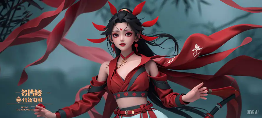 3k杀手壁纸-红衣女主 - 桌面-免费下载「哲风壁纸」