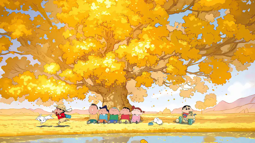4k秋天壁纸 - 蜡笔小新 - 电脑壁纸 - wallpaper「哲风壁纸」
