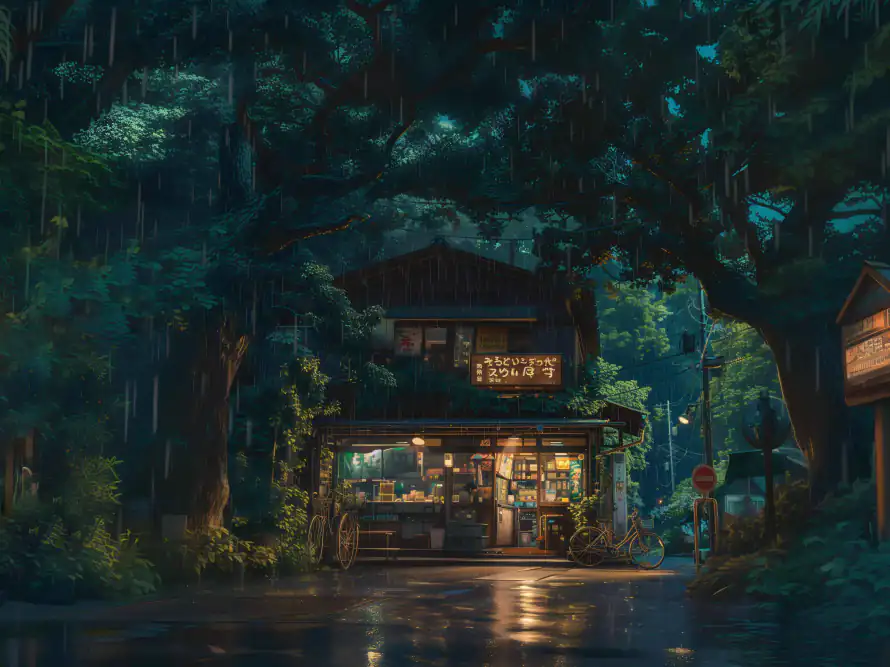 4k下雨壁纸-商店 - 绿色护眼-免费下载「哲风壁纸」
