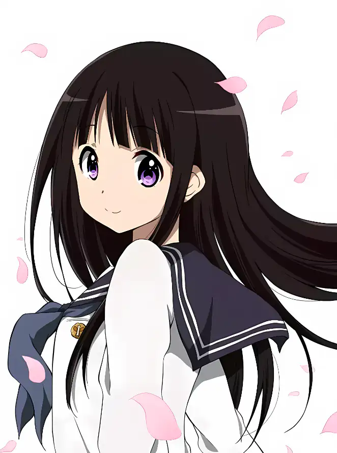 4k千反田爱榴壁纸 - jk漫画少女 - 手机壁纸 - wallpaper「哲风壁纸」