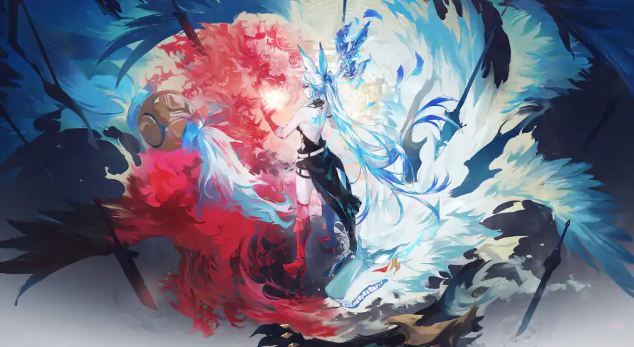 3k插画壁纸-首-出水芙蓉 - 桌面-免费下载「哲风壁纸」