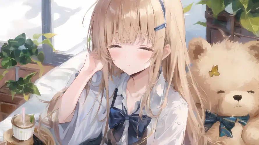 4k少女壁纸-朦胧 - 桌面-免费下载「哲风壁纸」