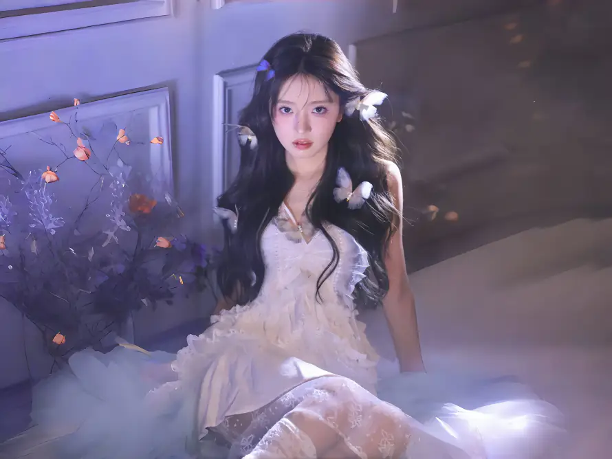 4k真人系列壁纸 - 蝴蝶少女 - 电脑壁纸 - wallpaper「哲风壁纸」