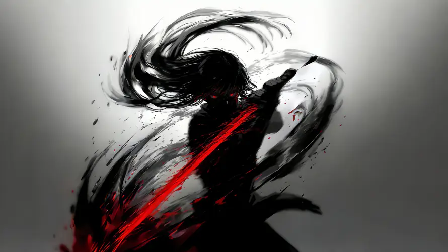 4k剑客壁纸 - 水墨 - 电脑壁纸 - wallpaper「哲风壁纸」