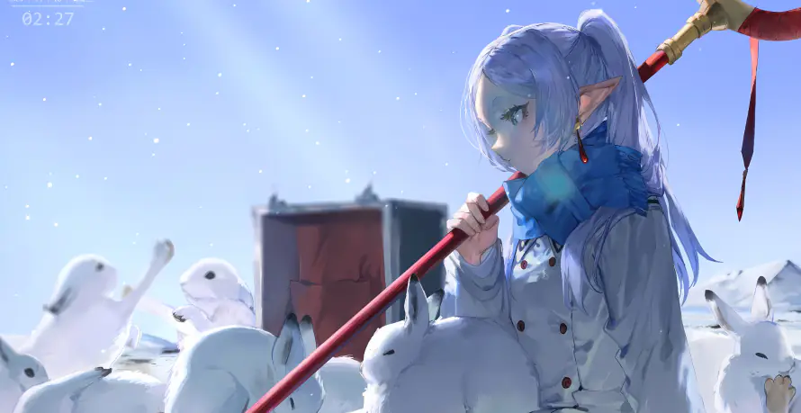 4k兔子壁纸 - 芙莉莲 - 电脑壁纸 - wallpaper「哲风壁纸」