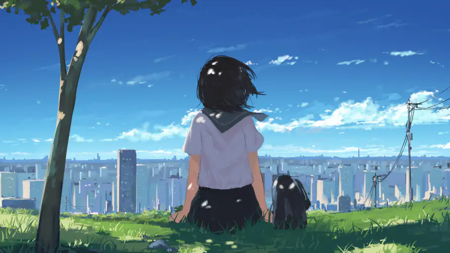 4k少女壁纸-jk - 桌面-免费下载「哲风壁纸」