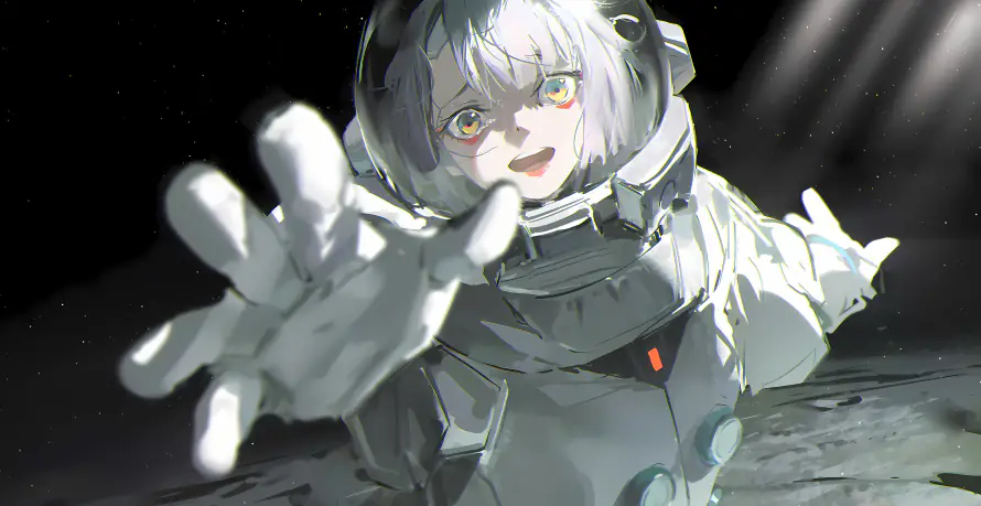 4k太空壁纸-少女 - 桌面-免费下载「哲风壁纸」