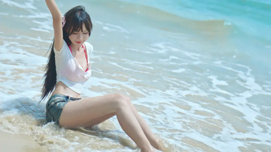 4k美女壁纸-海 - 桌面-免费下载「哲风壁纸」