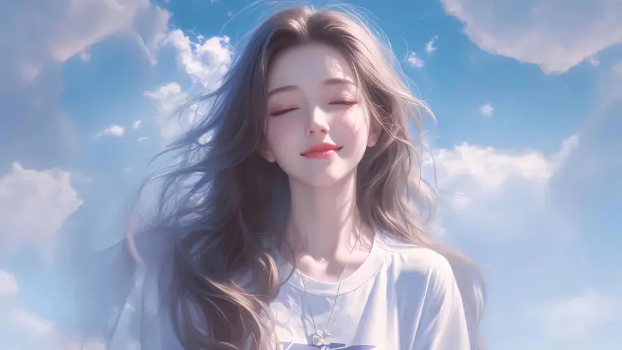 4k美女壁纸-笑嘻嘻 - 桌面-免费下载「哲风壁纸」