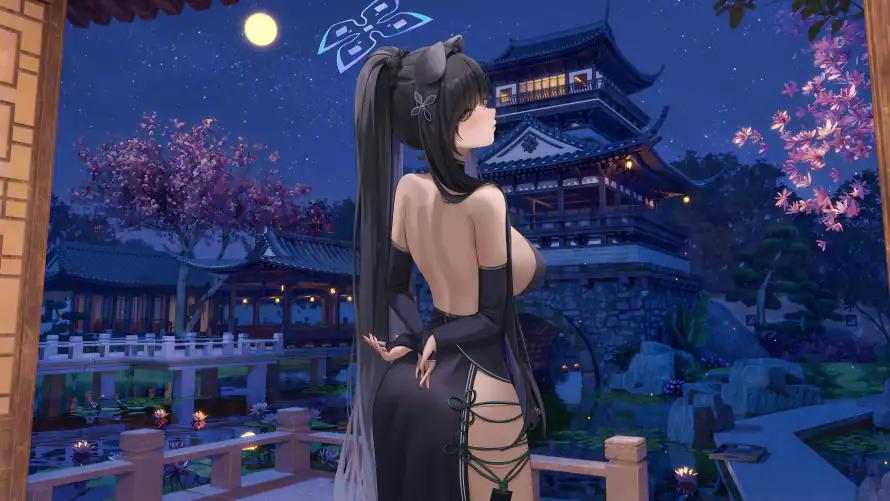 15k少女壁纸-旗袍 - 桌面-免费下载「哲风壁纸」