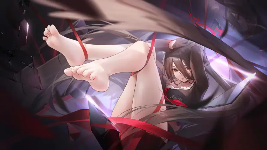 4k少女壁纸-红绳 - 桌面-免费下载「哲风壁纸」