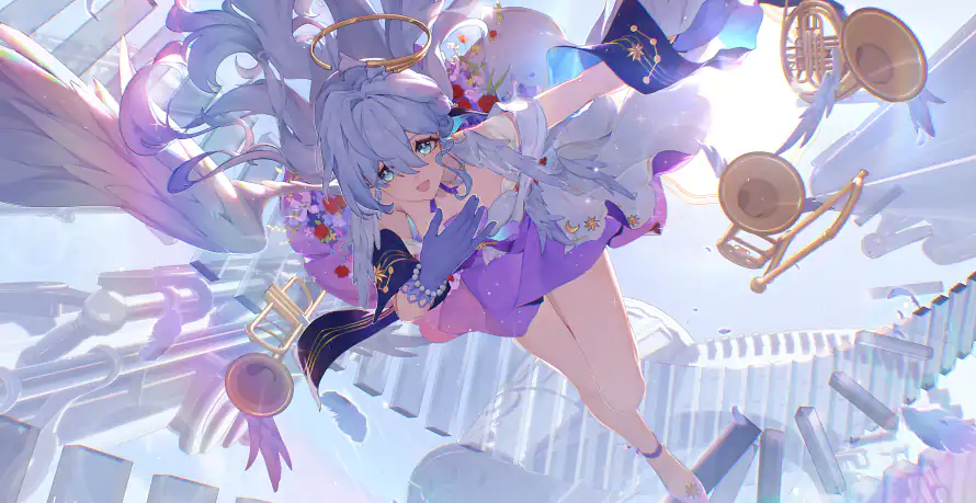 4k崩铁壁纸-梦幻 - 知更鸟-可爱少女「哲风壁纸」
