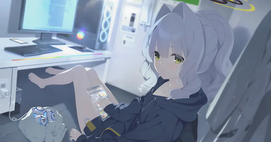 4k单人壁纸-少女 - 慵懒-休闲时光「哲风壁纸」