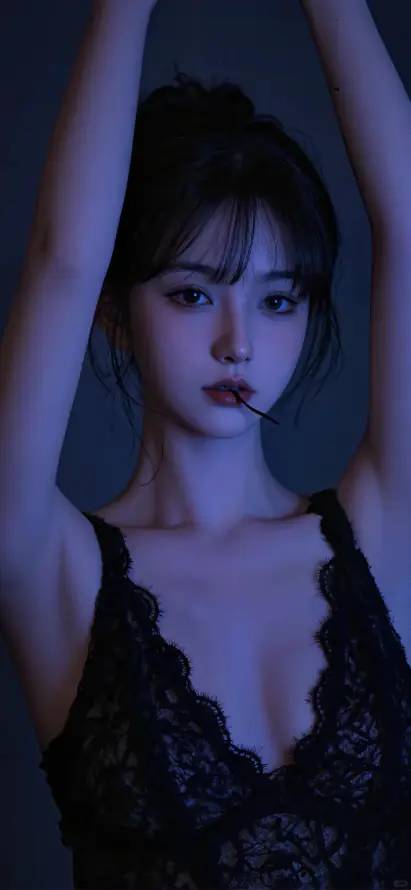 4k吊带壁纸 - 性感 - 美女 - 蕾丝「哲风壁纸」