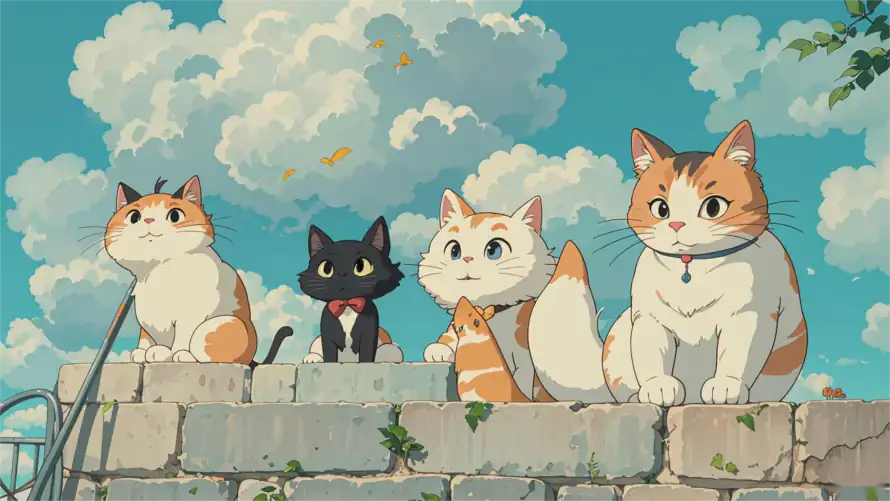 2k可爱壁纸-猫 - 猫咪-萌宠「哲风壁纸」