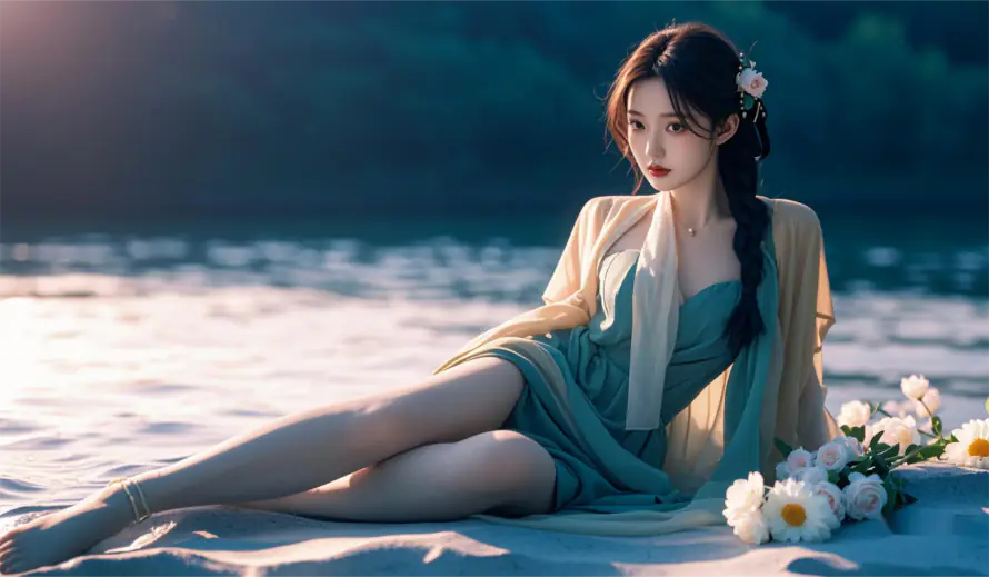 2k写真壁纸-性感 - 户外-美女「哲风壁纸」