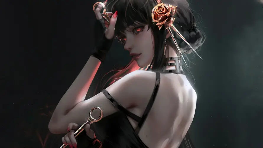 4k动漫壁纸-性感 - 女杀手-冷艳御姐「哲风壁纸」