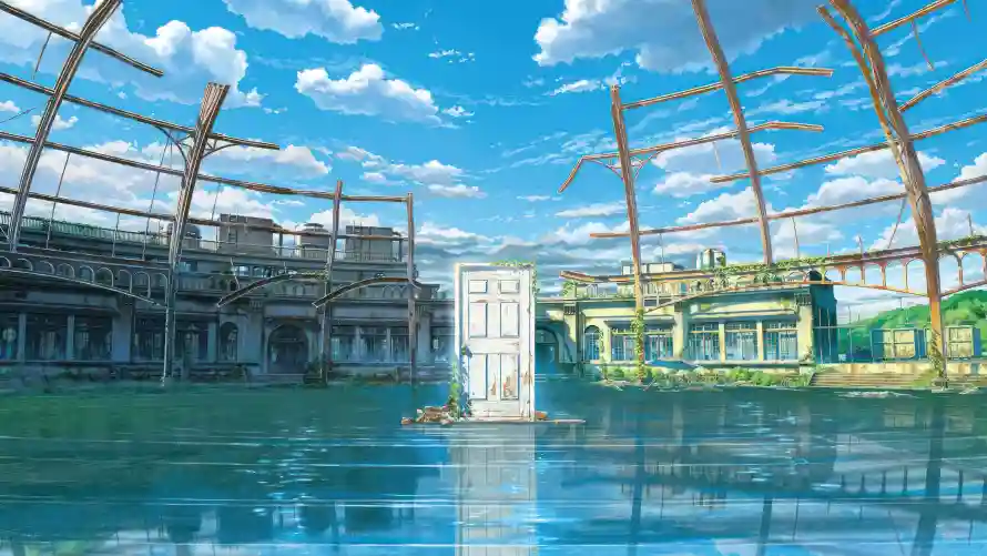 4k新海诚壁纸-动画建筑 - 奇幻场景-水中门扉「哲风壁纸」 4k新海诚壁纸-动画建筑 - 奇幻场景-水中门扉「哲风壁纸」