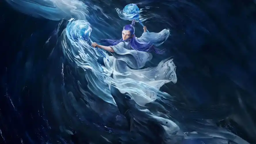 8k御水壁纸-敖丙 - 动画角色-神话形象「哲风壁纸」