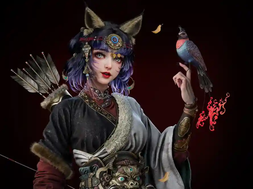 5k游戏壁纸-美型 - 美女-艺术「哲风壁纸」