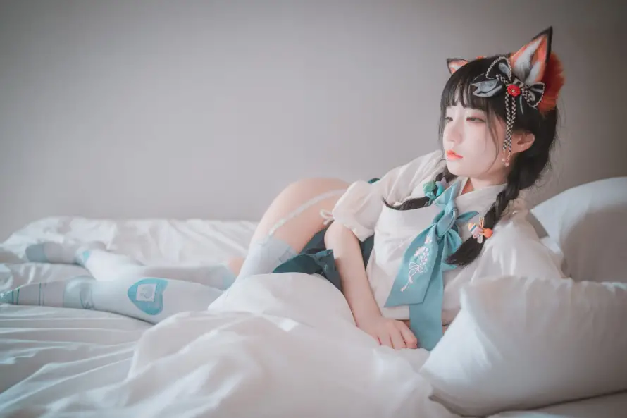 2k少女壁纸-猫耳 - 甜美-美女「哲风壁纸」