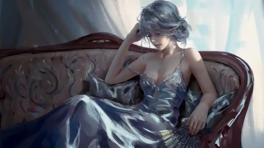 3k原画壁纸-沙发 - WIOP-华丽服饰「哲风壁纸」