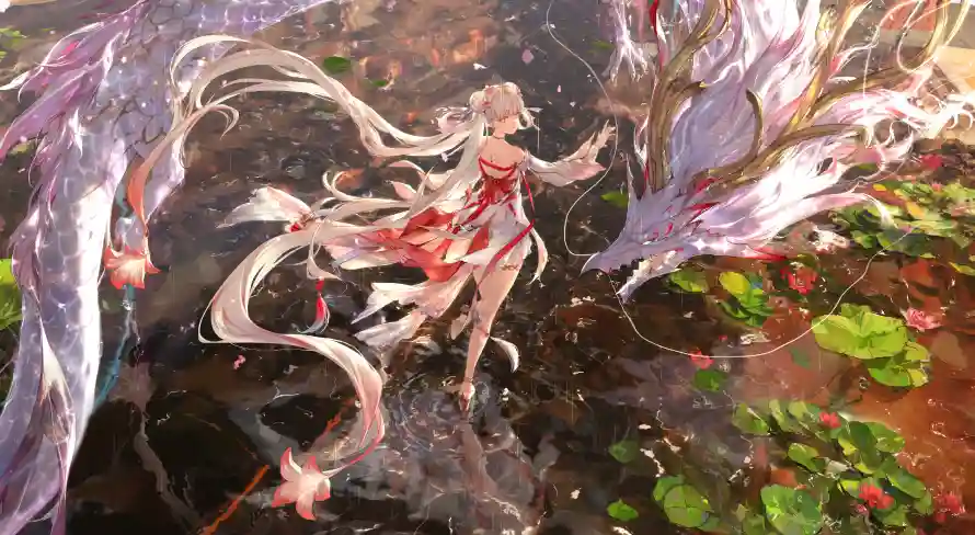 3k今汐壁纸-梦幻场景 - 水中元素-游戏角色「哲风壁纸」