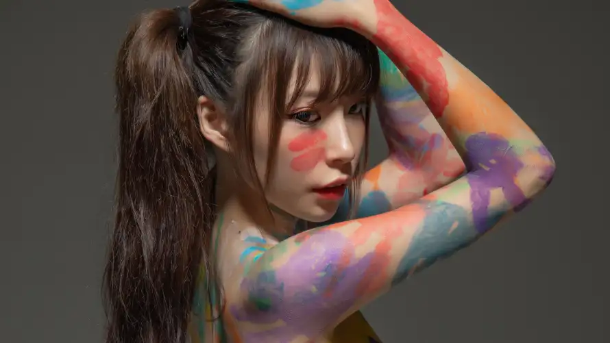 3k个性壁纸-女生 - 彩绘-时尚「哲风壁纸」