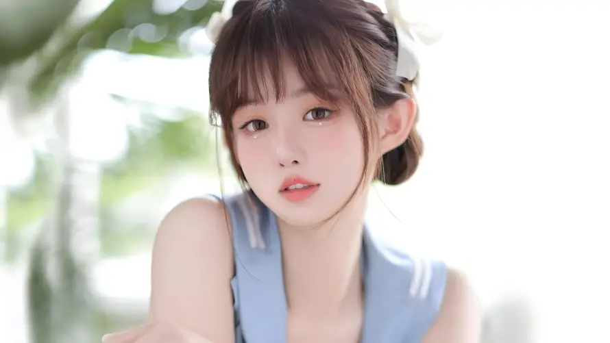 5k清新壁纸-美女 - 背景-清新风「哲风壁纸」
