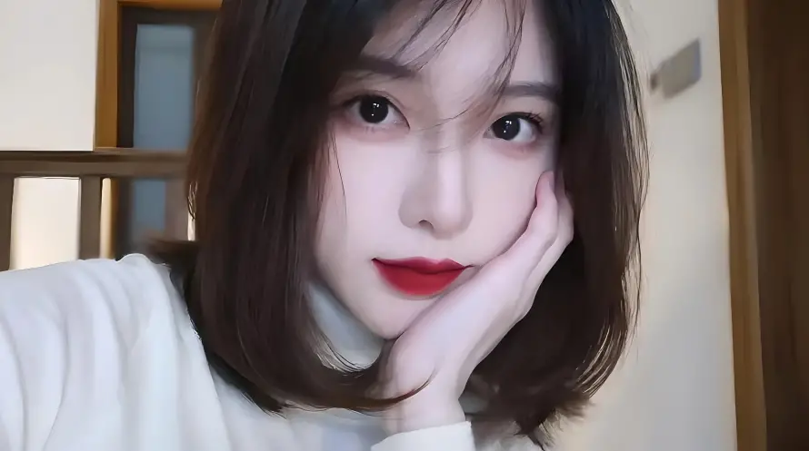 5k好看壁纸-红唇 - 美女-自拍「哲风壁纸」