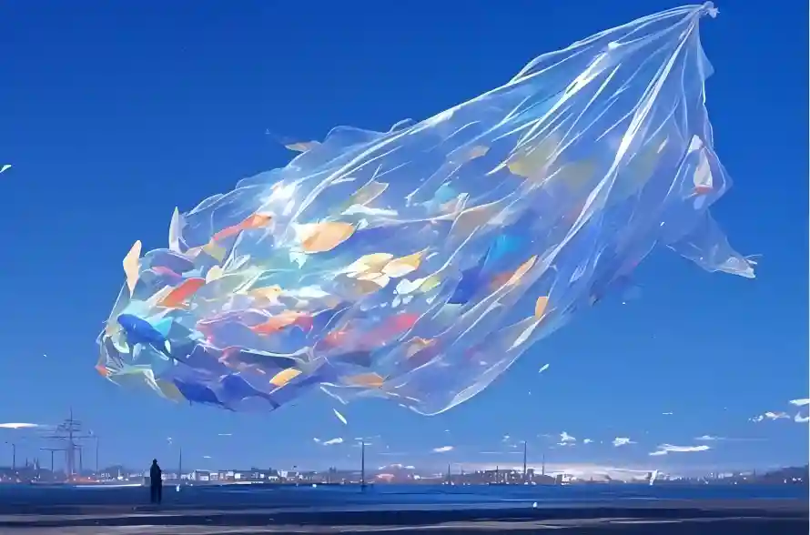 4k梦鱼壁纸-飞鱼 - 透明鱼-城市远景「哲风壁纸」