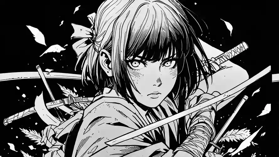 4k少女壁纸-弓箭 - 插画-武士风「哲风壁纸」