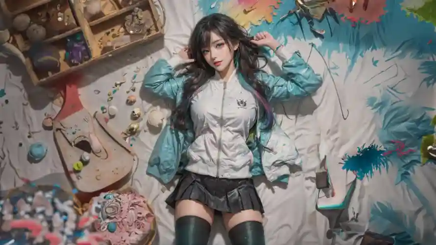 4k插画壁纸-动漫风 - AI美女-个性背景「哲风壁纸」