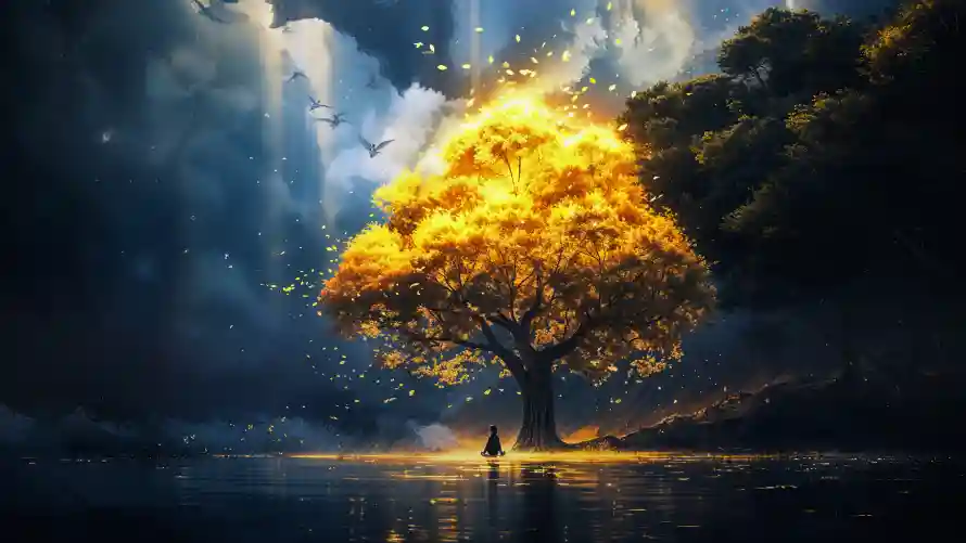 4k风景壁纸-AI风景 - 光影风景-奇幻场景「哲风壁纸」