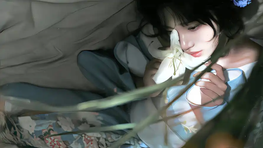 5k猫咪壁纸-美女 - 小清新-人物壁纸「哲风壁纸」