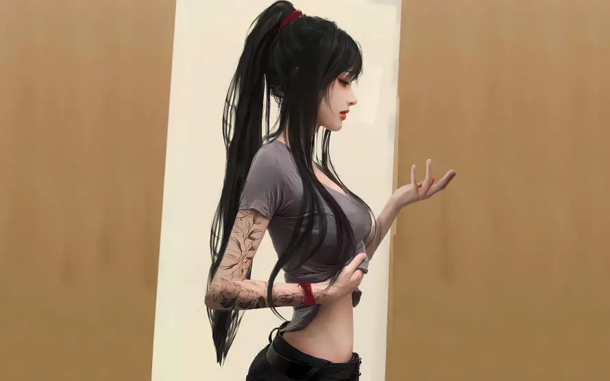 4k3D壁纸-二次元 - 个性少女-酷飒女孩「哲风壁纸」