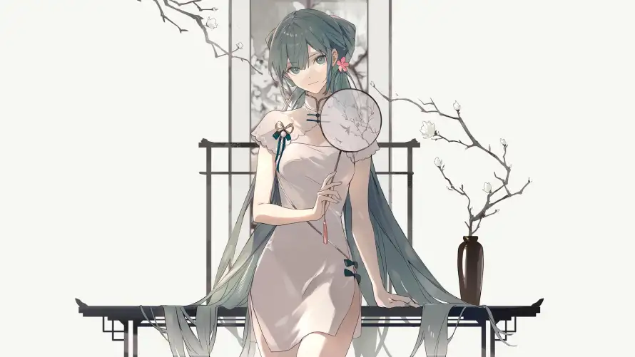 2k优雅壁纸-古风 - 国风-少女「哲风壁纸」