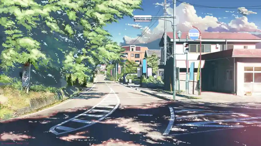 2k街道壁纸-风景 - 二次元-动漫场景「哲风壁纸」